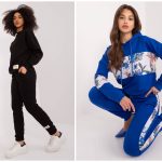 Modny dwuczęściowy komplet dresowy damski ze spodniami