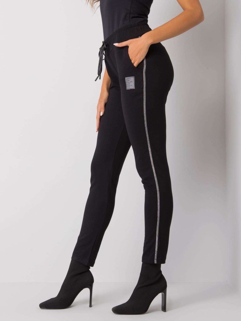 dresowe spodnie z lampasem